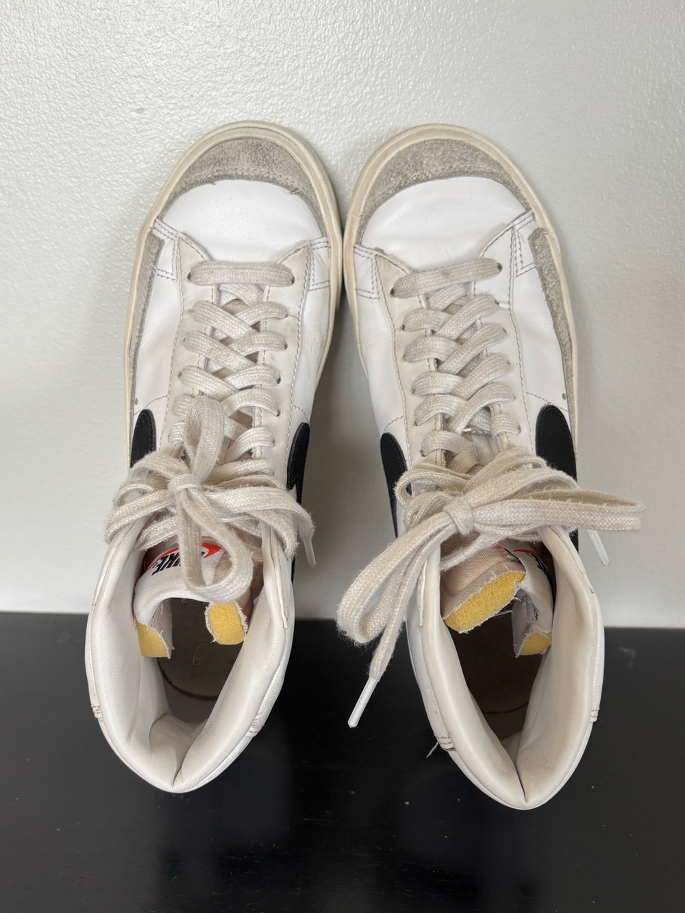 Nike Blazer Mid 77 Vintage White Black CZ1055-100 Womens Size 7.5 Sneakers Shoes - Picture 7 of 14